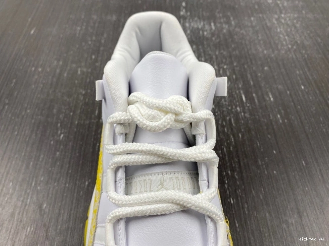 Rep MAX Yellow Low AH7860-107 Air Jordan 11 WMNS Snakeskin 0816